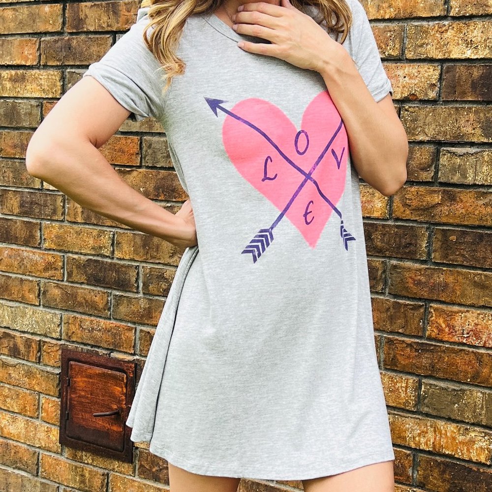 Gray Arrow Dress